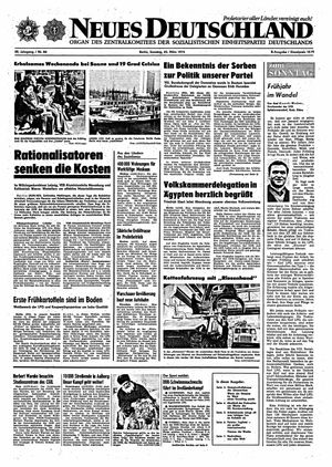 Neues Deutschland Online-Archiv vom 25.03.1973
