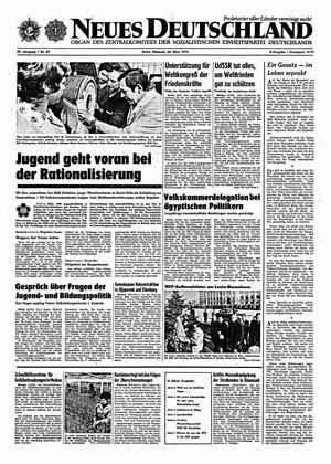 Neues Deutschland Online-Archiv vom 28.03.1973