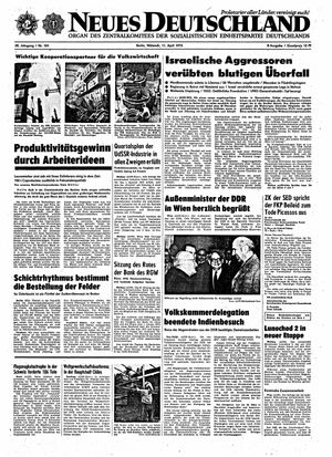 Neues Deutschland Online-Archiv vom 11.04.1973