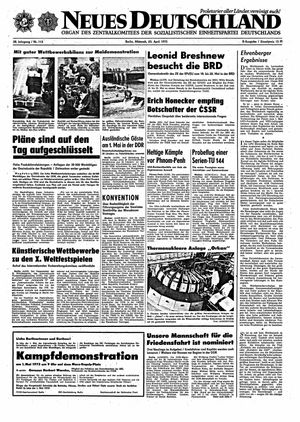 Neues Deutschland Online-Archiv on Apr 25, 1973