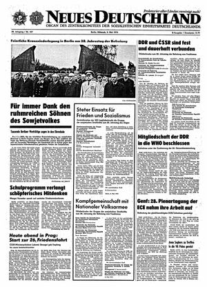Neues Deutschland Online-Archiv vom 09.05.1973