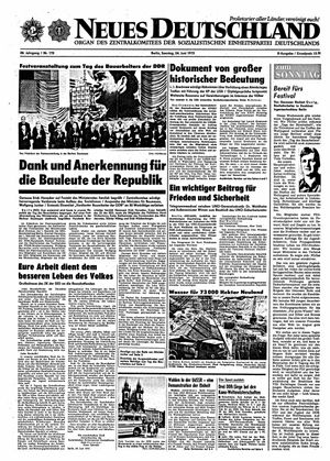 Neues Deutschland Online-Archiv vom 24.06.1973