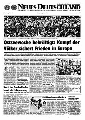 Neues Deutschland Online-Archiv vom 09.07.1973