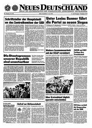 Neues Deutschland Online-Archiv vom 14.07.1973