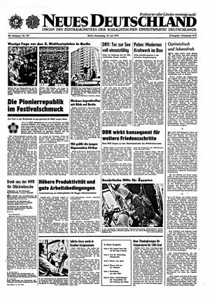 Neues Deutschland Online-Archiv on Jul 19, 1973