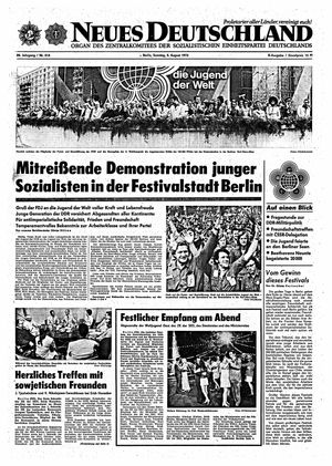 Neues Deutschland Online-Archiv on Aug 5, 1973