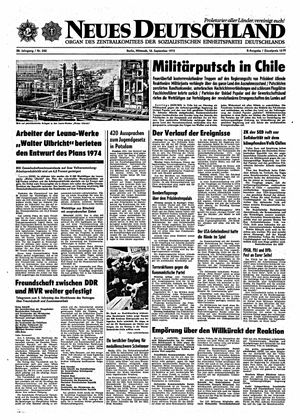 Neues Deutschland Online-Archiv on Sep 12, 1973