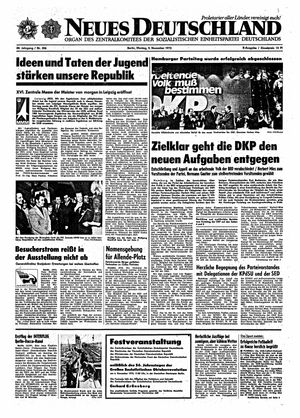 Neues Deutschland Online-Archiv vom 05.11.1973