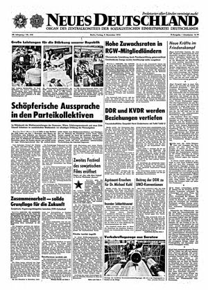 Neues Deutschland Online-Archiv on Nov 9, 1973