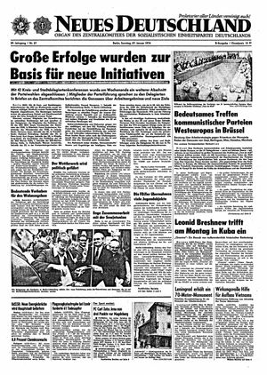 Neues Deutschland Online-Archiv vom 27.01.1974