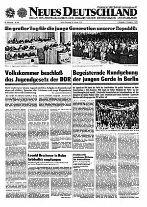 Neues Deutschland Online-Archiv vom 29.01.1974