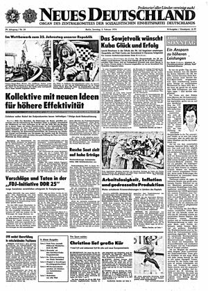 Neues Deutschland Online-Archiv vom 03.02.1974