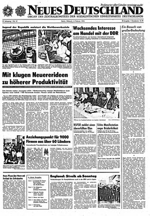 Neues Deutschland Online-Archiv vom 06.02.1974