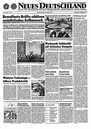 Neues Deutschland Online-Archiv vom 16.02.1974