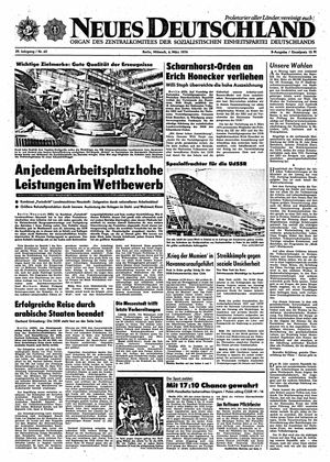 Neues Deutschland Online-Archiv vom 06.03.1974