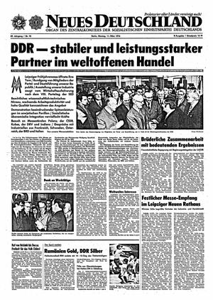 Neues Deutschland Online-Archiv vom 11.03.1974