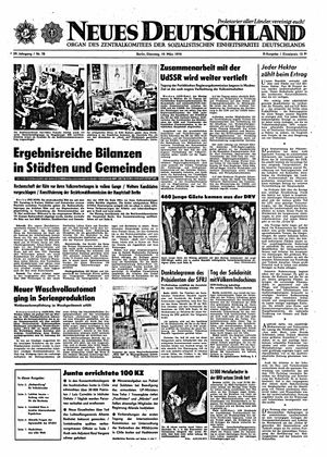Neues Deutschland Online-Archiv vom 19.03.1974