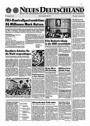 Neues Deutschland Online-Archiv vom 29.03.1974