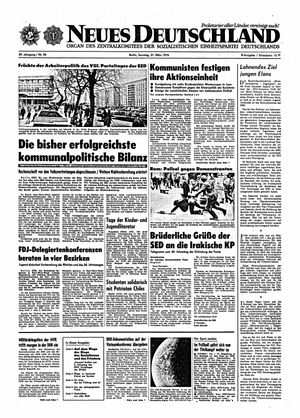 Neues Deutschland Online-Archiv vom 31.03.1974