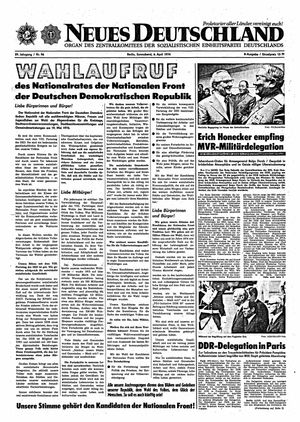 Neues Deutschland Online-Archiv vom 06.04.1974