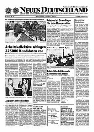 Neues Deutschland Online-Archiv vom 13.04.1974