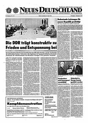 Neues Deutschland Online-Archiv vom 27.04.1974
