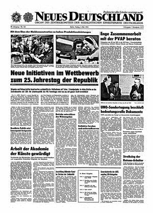 Neues Deutschland Online-Archiv vom 03.05.1974