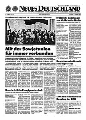 Neues Deutschland Online-Archiv vom 08.05.1974