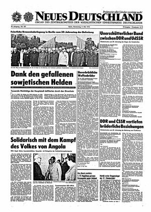 Neues Deutschland Online-Archiv vom 09.05.1974