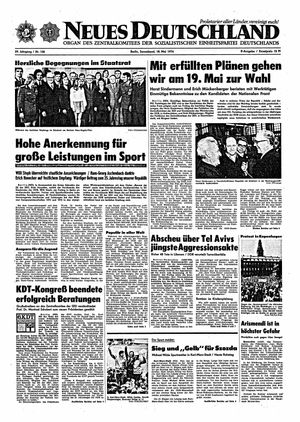 Neues Deutschland Online-Archiv vom 18.05.1974