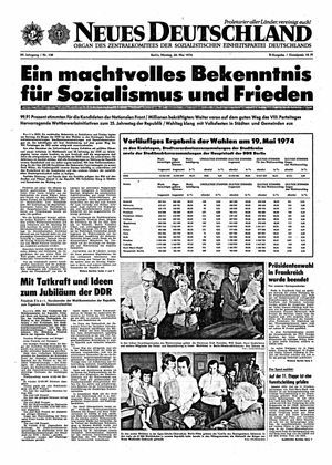 Neues Deutschland Online-Archiv vom 20.05.1974