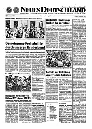 Neues Deutschland Online-Archiv vom 02.06.1974