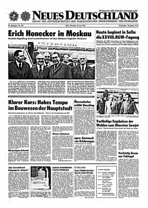 Neues Deutschland Online-Archiv vom 18.06.1974