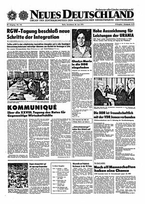 Neues Deutschland Online-Archiv vom 22.06.1974