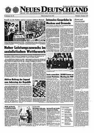 Neues Deutschland Online-Archiv vom 30.06.1974