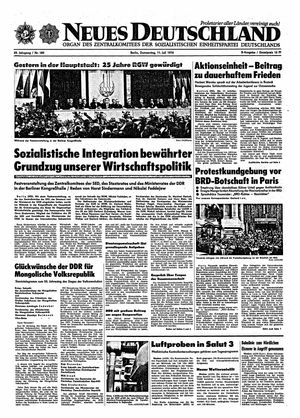 Neues Deutschland Online-Archiv vom 11.07.1974