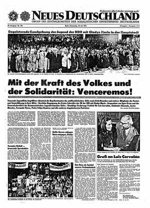 Neues Deutschland Online-Archiv vom 18.07.1974