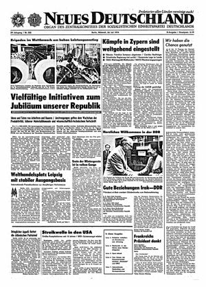 Neues Deutschland Online-Archiv vom 24.07.1974