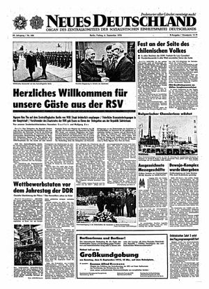 Neues Deutschland Online-Archiv vom 06.09.1974