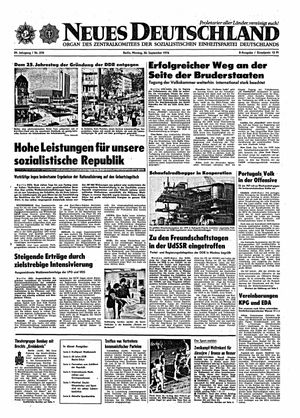 Neues Deutschland Online-Archiv vom 30.09.1974