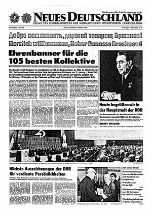 Neues Deutschland Online-Archiv vom 05.10.1974