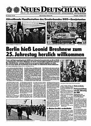 Neues Deutschland Online-Archiv vom 06.10.1974
