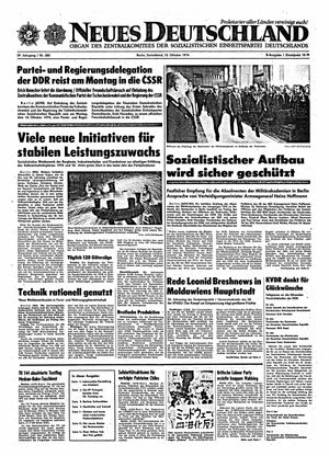 Neues Deutschland Online-Archiv vom 12.10.1974