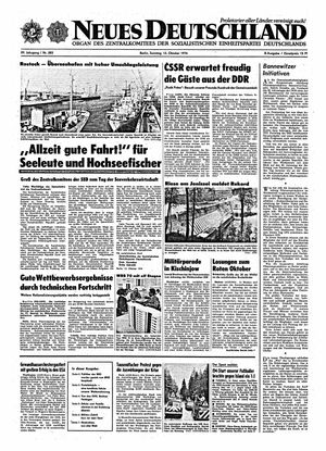 Neues Deutschland Online-Archiv vom 13.10.1974