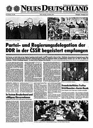 Neues Deutschland Online-Archiv vom 15.10.1974