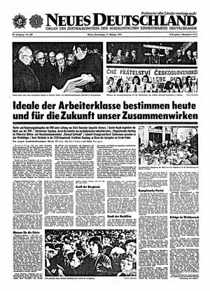 Neues Deutschland Online-Archiv vom 17.10.1974