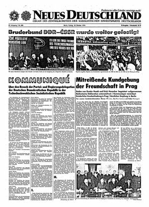Neues Deutschland Online-Archiv vom 18.10.1974