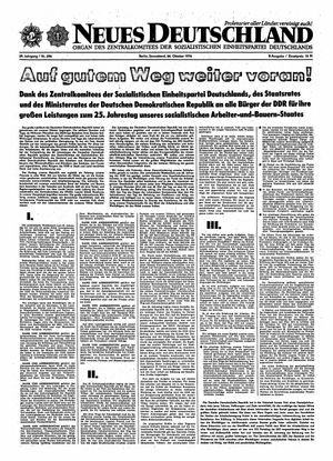 Neues Deutschland Online-Archiv on Oct 26, 1974