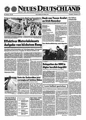 Neues Deutschland Online-Archiv vom 30.10.1974