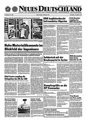 Neues Deutschland Online-Archiv vom 01.11.1974